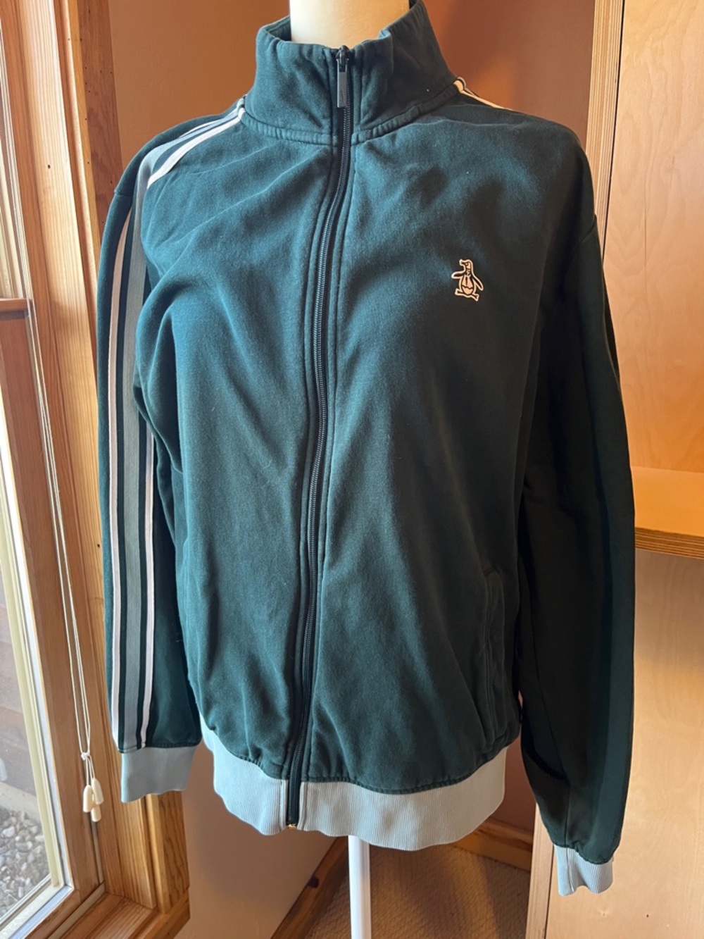 Penguin Green Track Jacket with Stripes